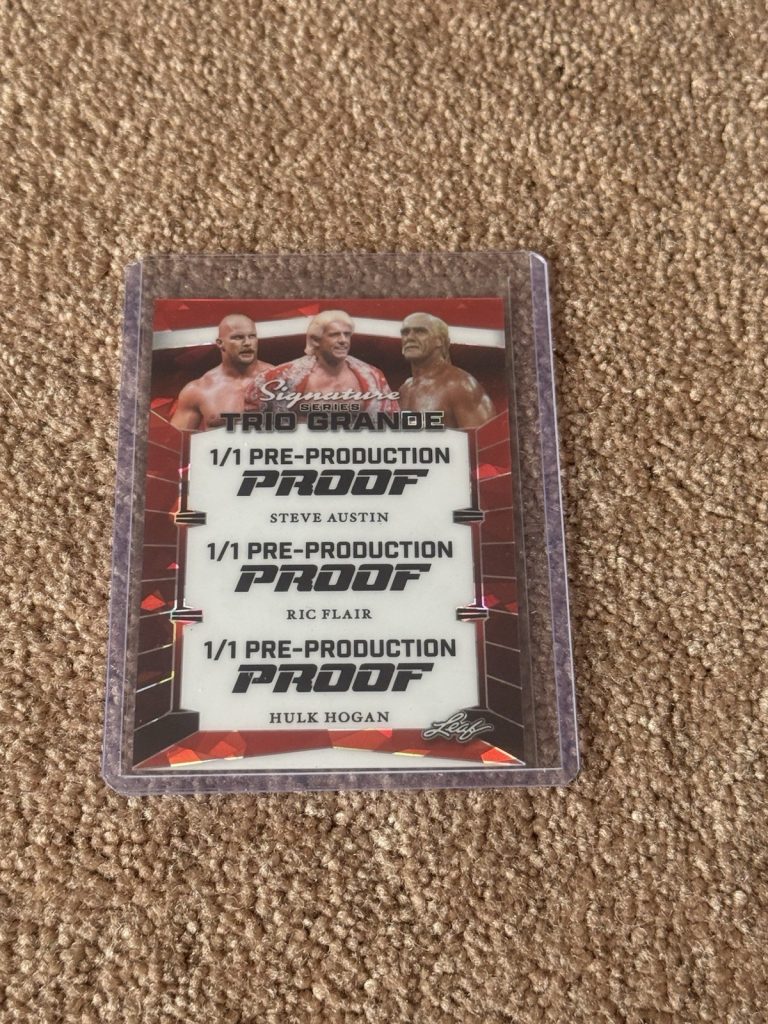 1/1 Leaf Signature Series Trio Grande Pre-Production Proof Austin Flair Hogan