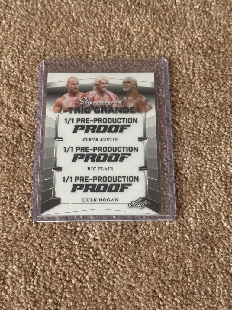 1/1 Leaf Signature Series Trio Grande Pre-Production Proof Austin Flair Hogan