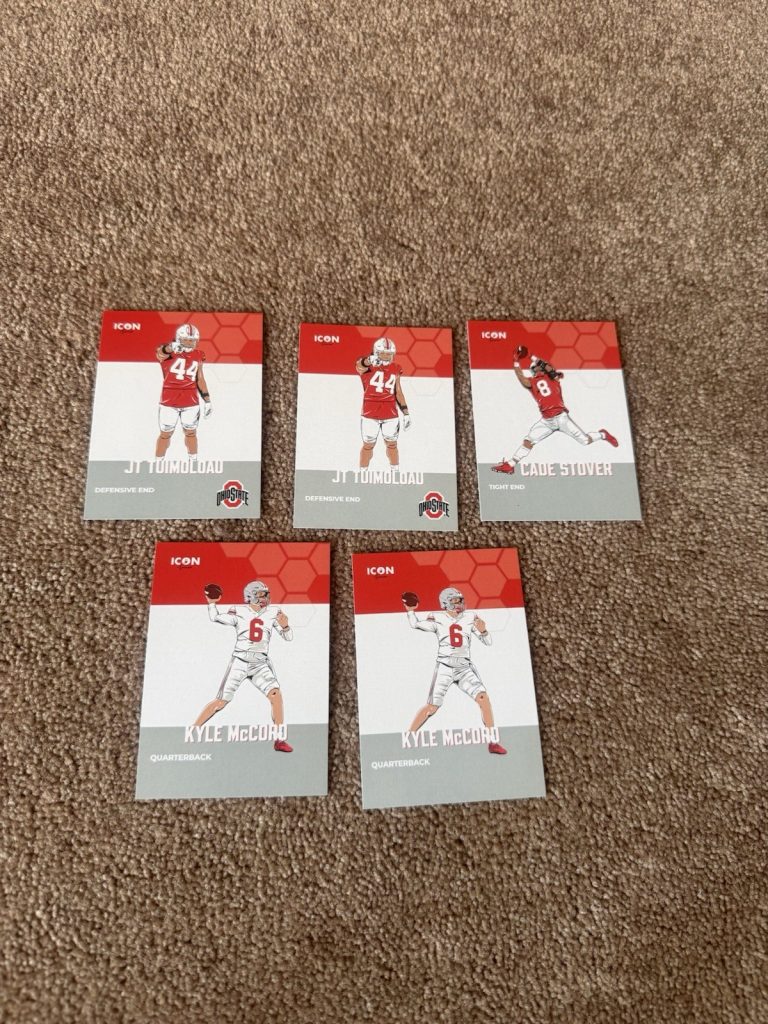 Ohio State Onit ICON Football Lot McCord Tuimoloau Stover