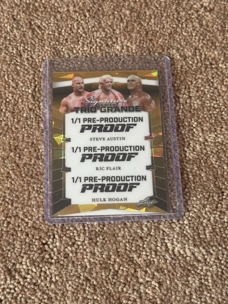 1/1 Leaf Signature Series Trio Grande Pre-Production Proof Austin Flair Hogan