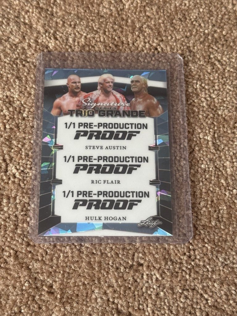1/1 Leaf Signature Series Trio Grande Pre-Production Proof Austin Flair Hogan