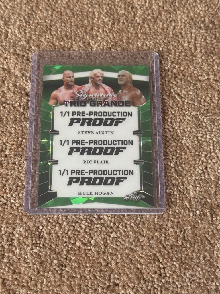 1/1 Leaf Signature Series Trio Grande Pre-Production Proof Austin Flair Hogan