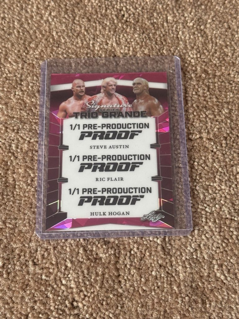 1/1 Leaf Signature Series Trio Grande Pre-Production Proof Austin Flair Hogan
