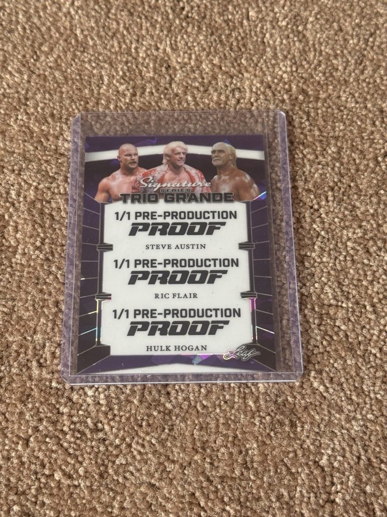 1/1 Leaf Signature Series Trio Grande Pre-Production Proof Austin Flair Hogan