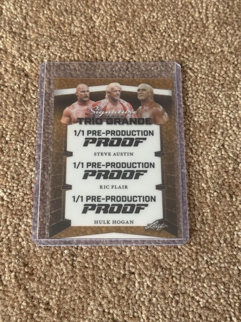 1/1 Leaf Signature Series Trio Grande Pre-Production Proof Austin Flair Hogan