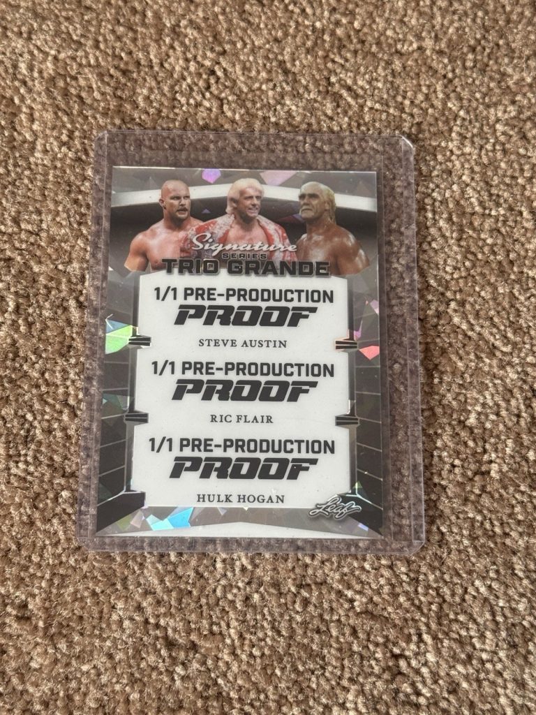 1/1 Leaf Signature Series Trio Grande Pre-Production Proof Austin Flair Hogan