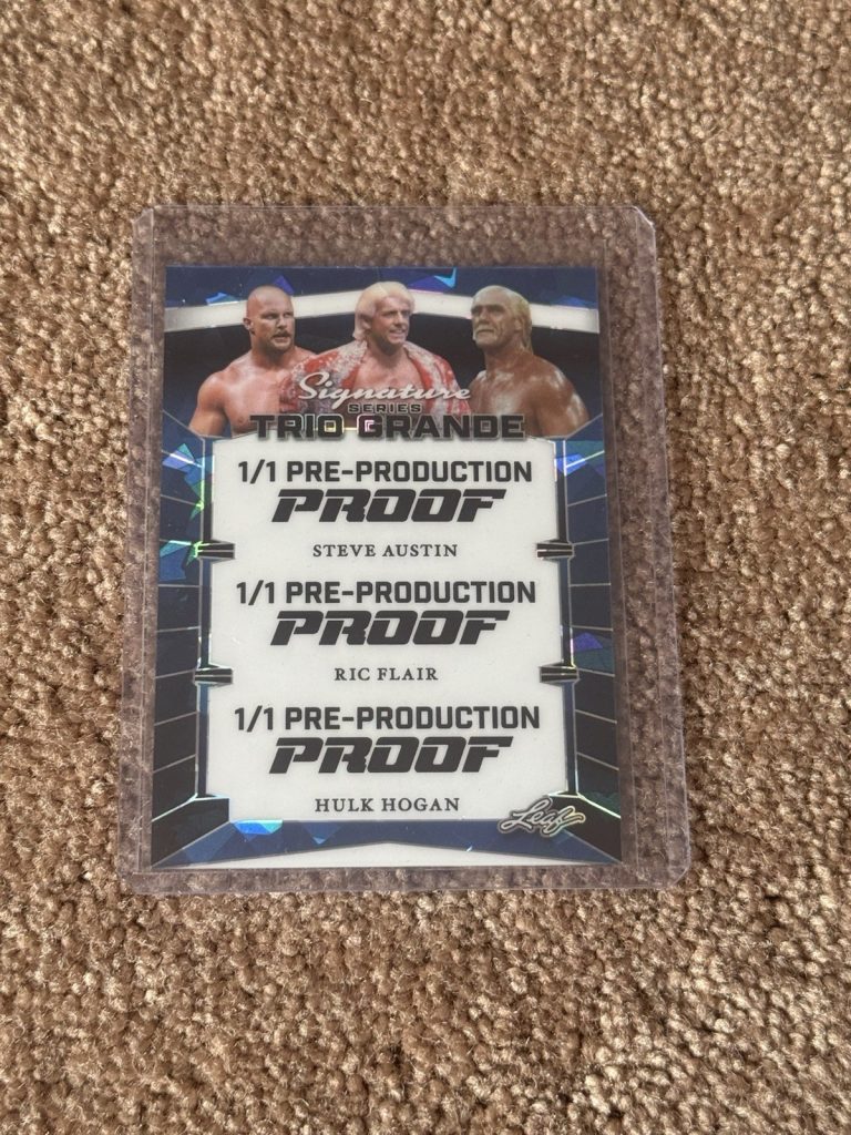 1/1 Leaf Signature Series Trio Grande Pre-Production Proof Austin Flair Hogan