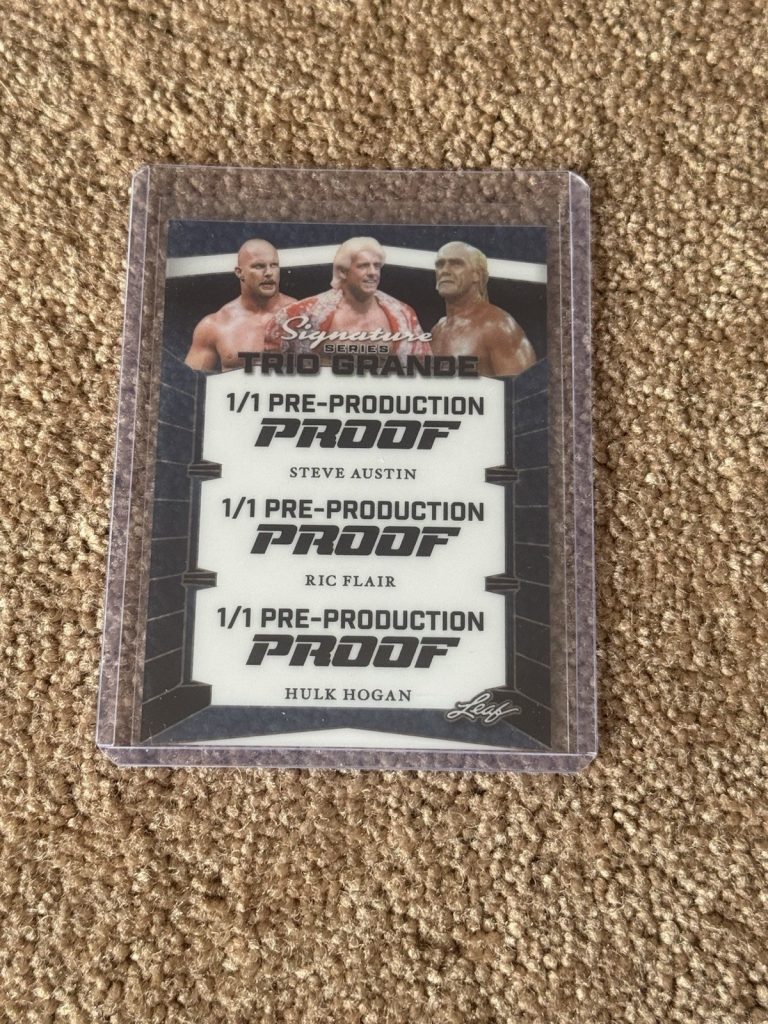 1/1 Leaf Signature Series Trio Grande Pre-Production Proof Austin Flair Hogan