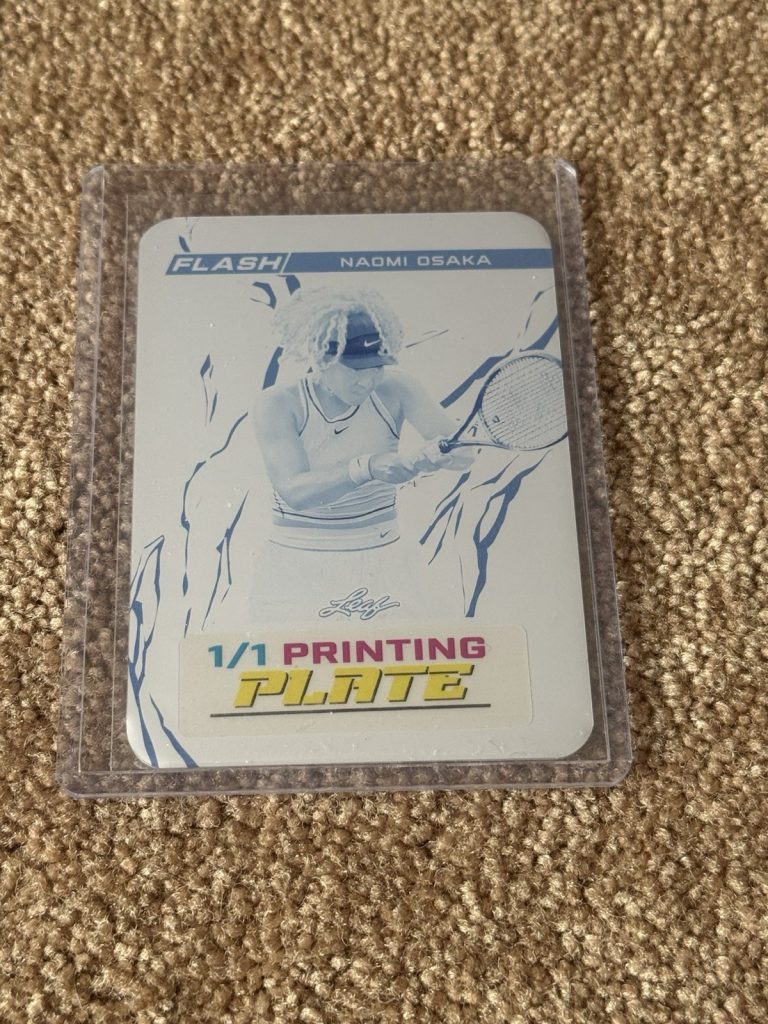 2024 Leaf Eclectic Naomi Osaka Flash 1/1 Cyan Printing Plate FA-NO1 Whatnot