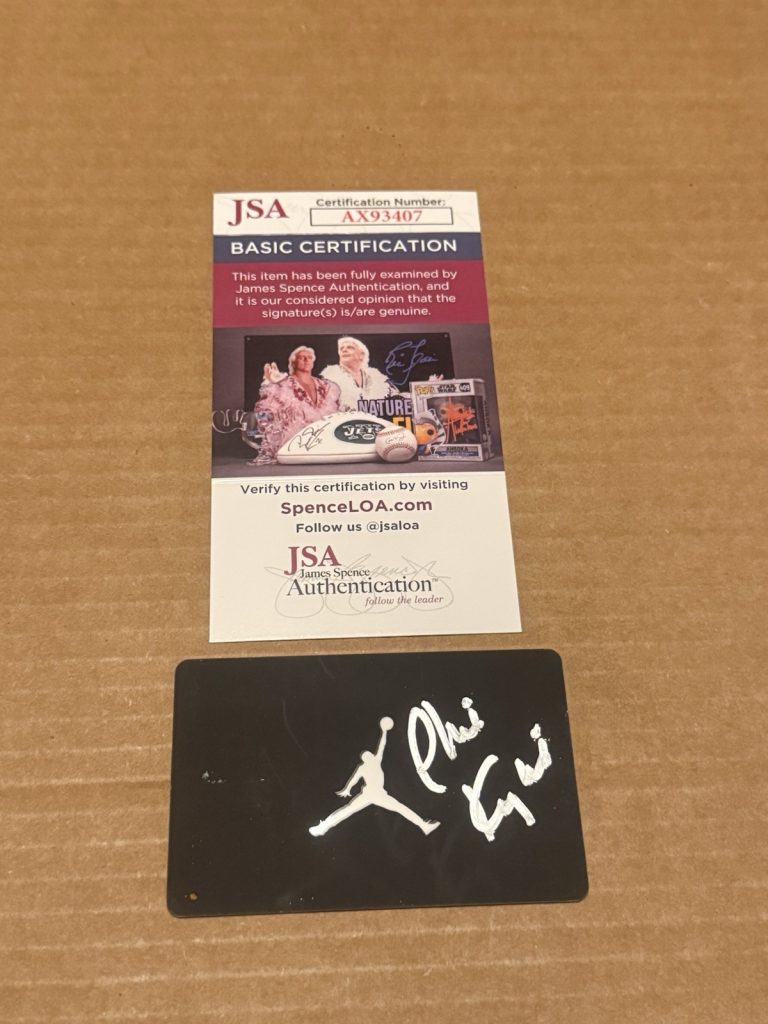 Phil Knight Signed Nike Air Jordan Gift Card JSA Certified