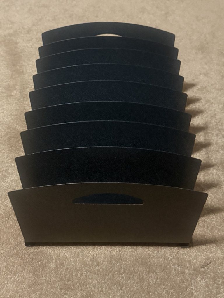 Black Metal File Organizer 8 Slot Mail Sorter Desk Countertop Rack