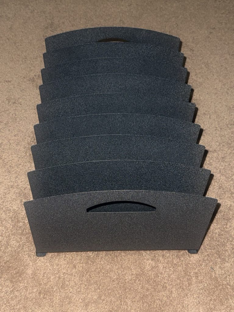 Black Metal File Organizer 8 Slot Mail Sorter Desk Countertop Rack