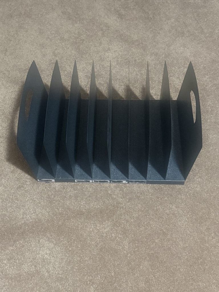 Black Metal File Organizer 8 Slot Mail Sorter Desk Countertop Rack