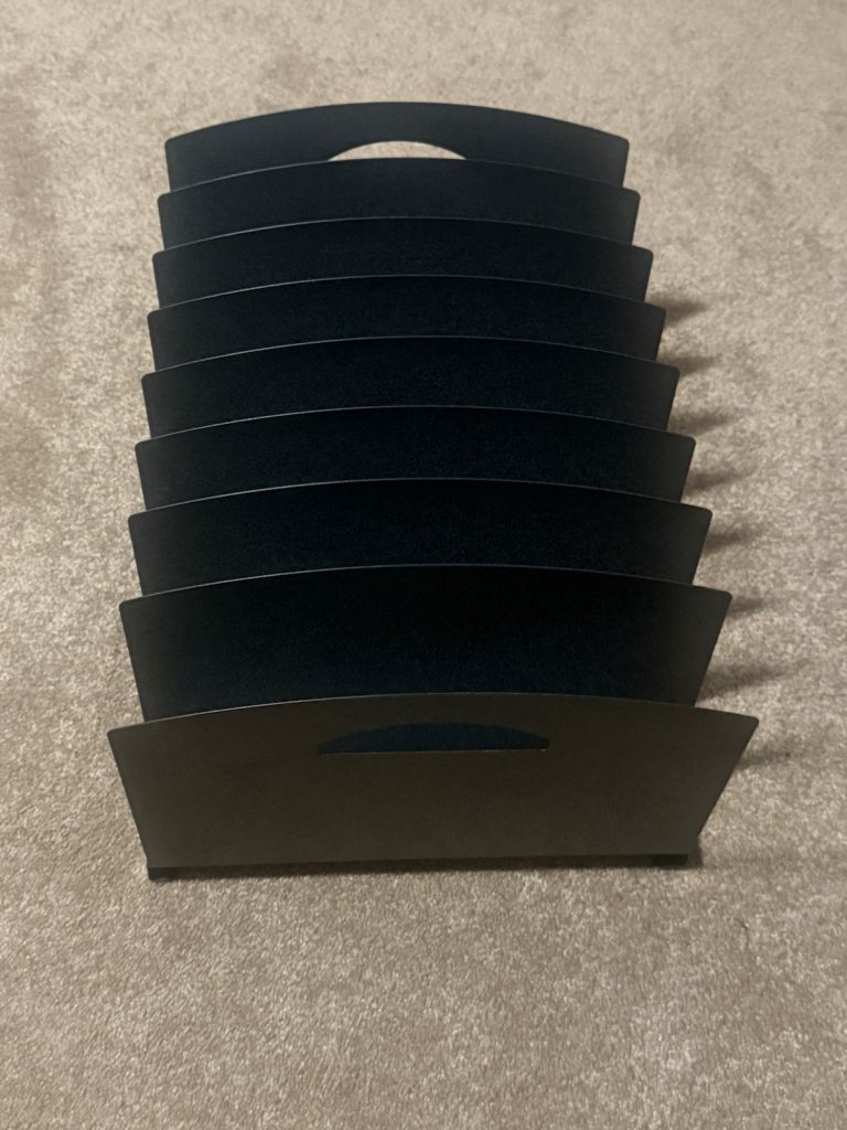 Black Metal File Organizer 8 Slot Mail Sorter Desk Countertop Rack