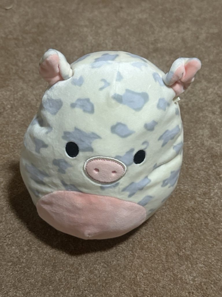 Squishmallow Rosie the Pig 12” Plush Pink Gray Spotted Ultra Soft