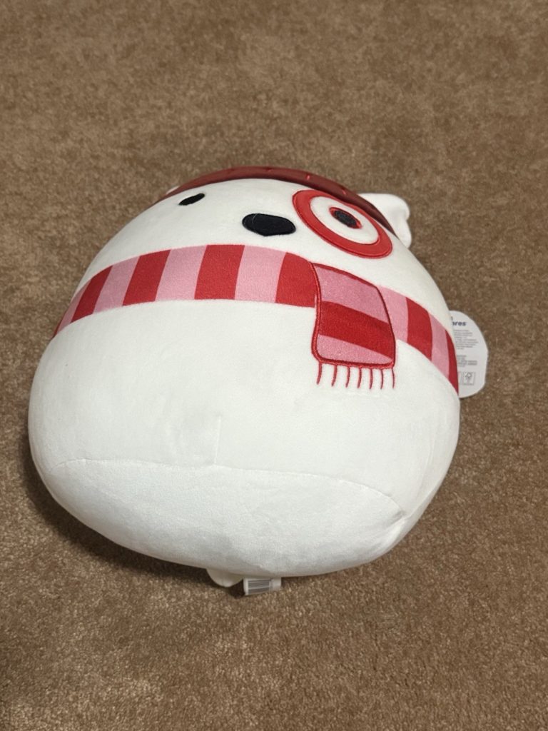 15” SQUISHMALLOW BY KELLY TOY - TARGET’S  BULLSEYE THE DOG - CHRISTMAS 2024