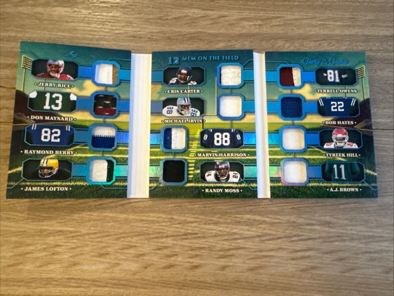 2025 Leaf Glory of the Game Rice Moss Irvin Carter Berry Jersey #d 2/3 Booklet