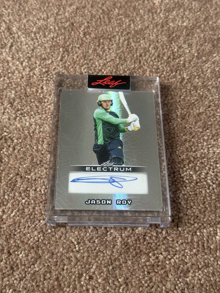 2025 Leaf Electrum Silver Jason Roy 3/3 Auto Autograph
