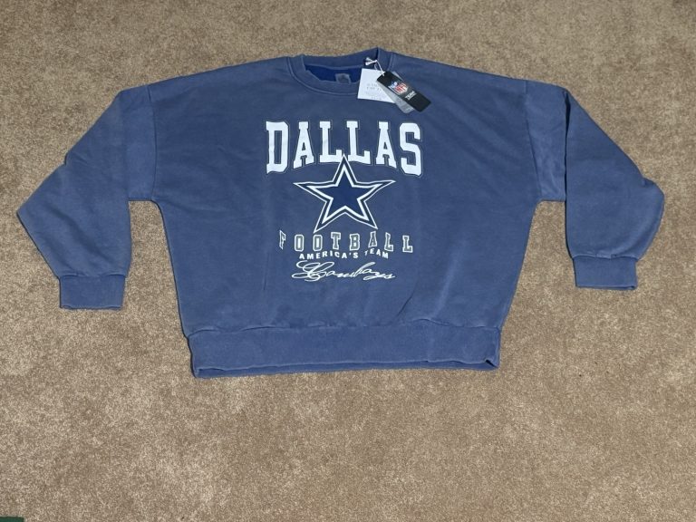 NFL Dallas Cowboys Gameday Couture Crewneck Sweatshirt Size Large Vintage Wash