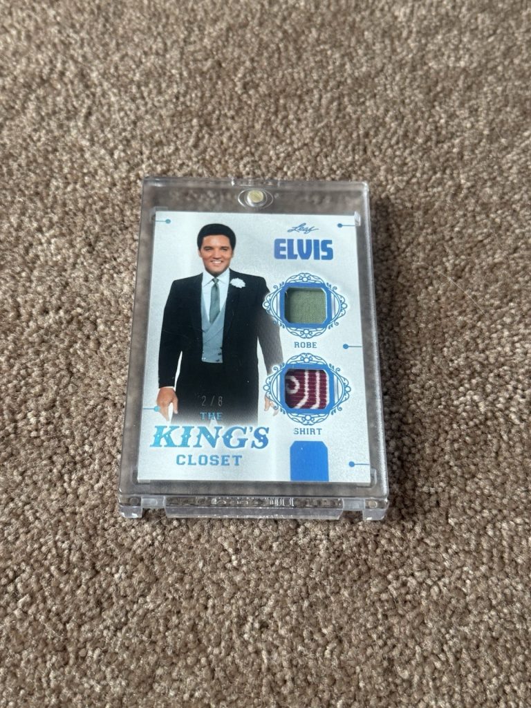 2024 Leaf King's Closet Platinum Blue #5 Elvis Presley 2/8 Robe Shirt