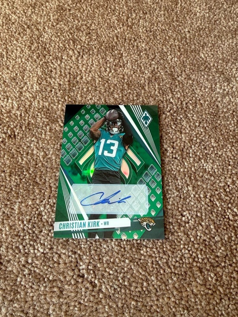 2023 Panini Phoenix Christian Kirk Green Auto /10 Jaguars SSP 08/10