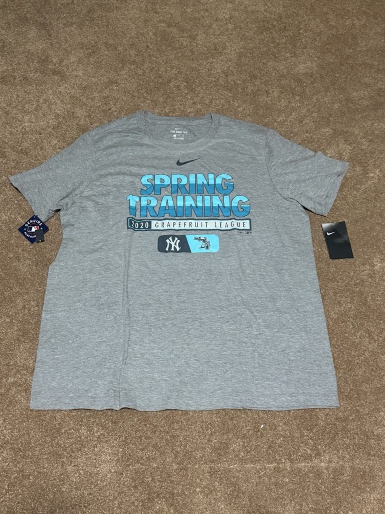 Nike Yankees Spring Training 2020 Grapefruit League T-Shirt Mens XL NWT