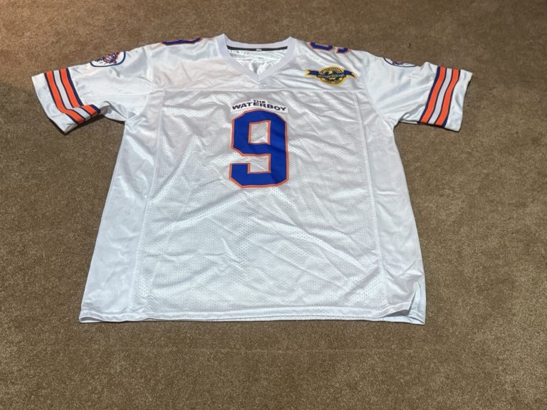 Waterboy Bobby Boucher #9 Bourbon Bowl Football Jersey Adam Sandler XL