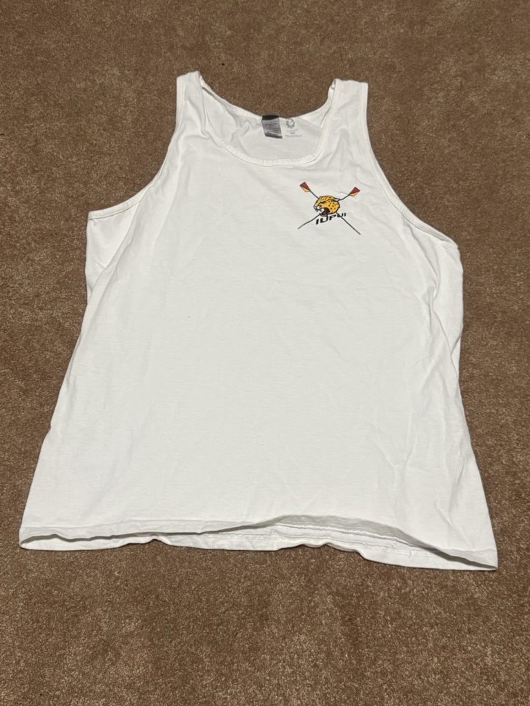 IUPUI Jaguars Rowing Tank Top Adult Large White Gildan Cotton Sleeveless