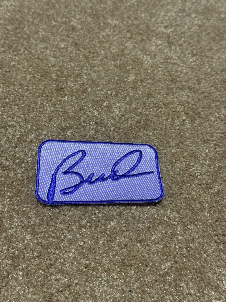 2023 Minnesota Vikings Game Team Issued Used Worn Jersey Patch - Bud Grant