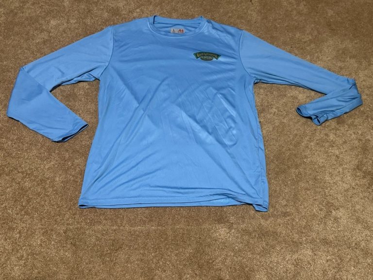 Boathouse Tiki Bar Grill Florida Long Sleeve Shirt Blue A4 Mens Large Cape Coral