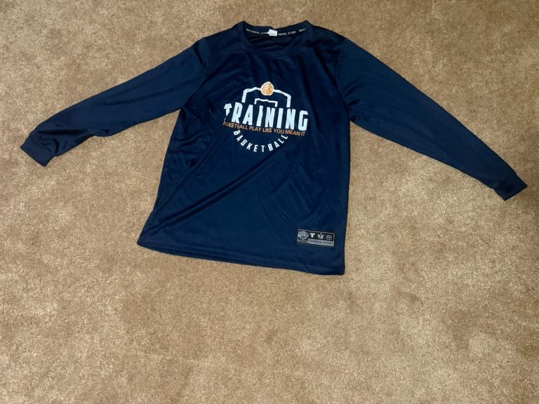 National Star Basketball Training Long Sleeve Shirt Mens XL Blue Athletic