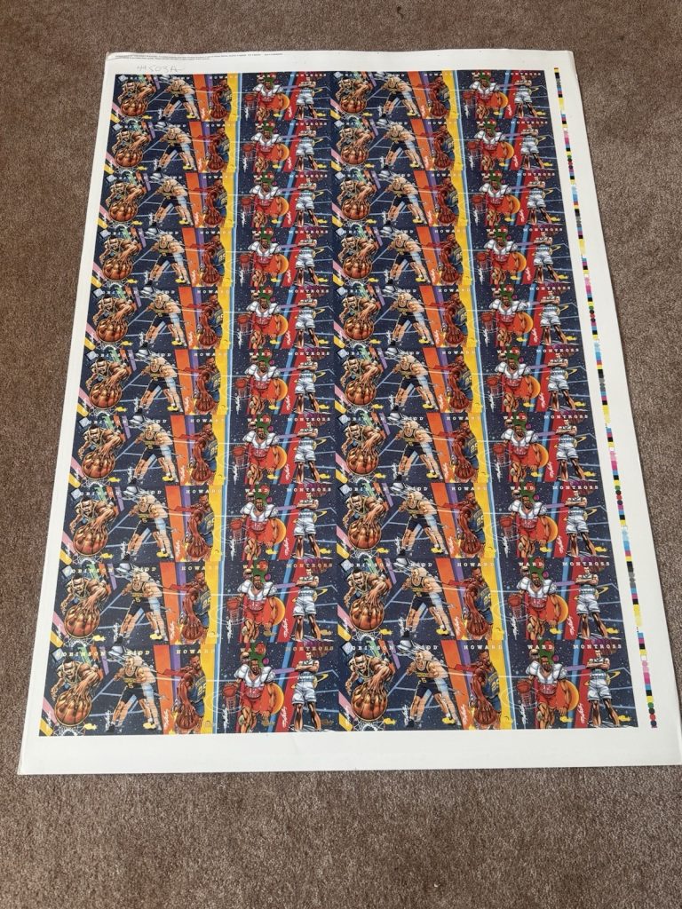 1994 Classic Basketball Uncut Sheet Jason Kidd RC Glenn Robinson Proof