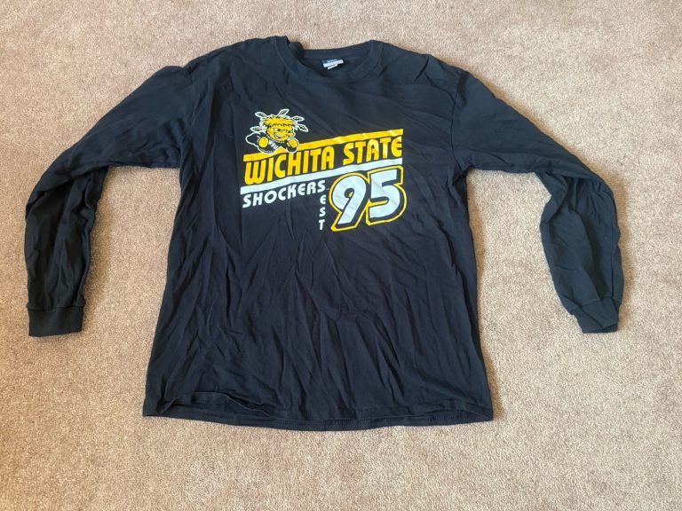 Wichita State Shockers 95 T-Shirt Mens Large Black MV Sport