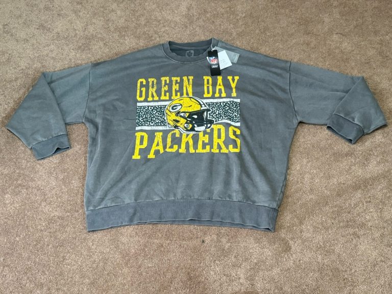 Green Bay Packers Crewneck Sweatshirt XXL NFL Team Apparel Gray New Tags