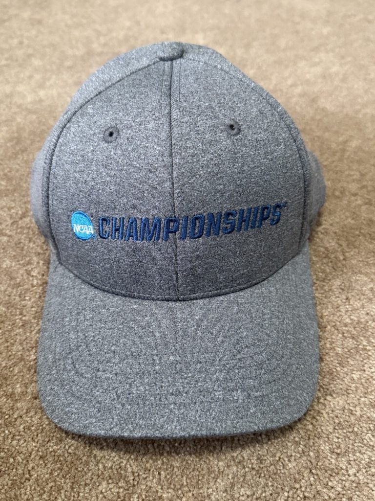NCAA Championships Hat Gray Adjustable Strapback Cap Athletic NCAA Logo Adult