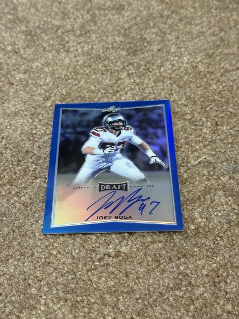 Joey Bosa 2016 Leaf Metal Prismatic Blue Rookie Autograph RC #BA-JB3 Ser# 2/50