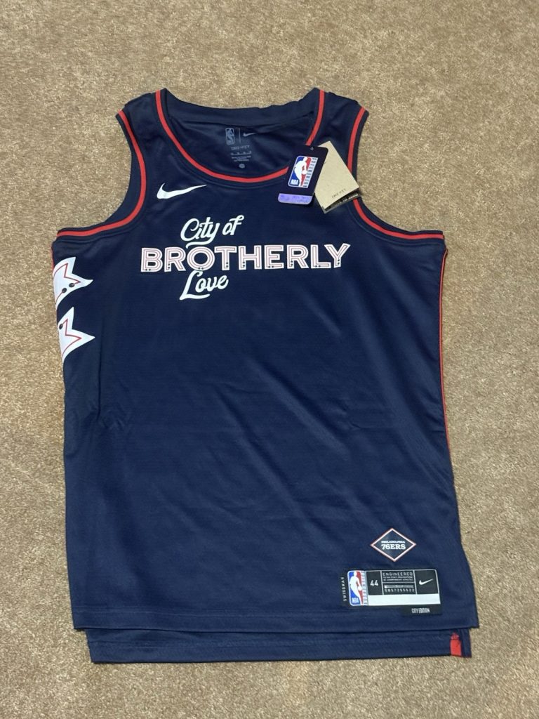 Nike Philadelphia 76ers City Edition Jersey Mens M #44 NBA Dri-Fit NWT