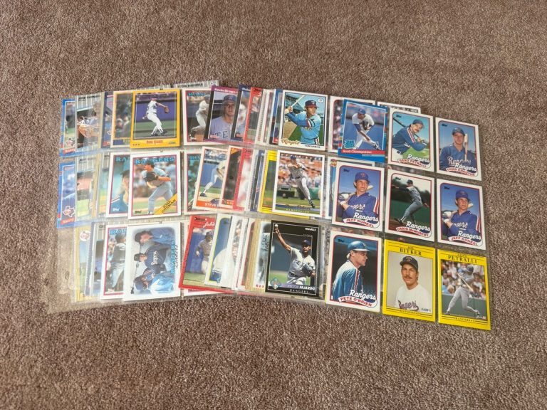 Texas Rangers Baseball Card Lot Nolan Ryan Era Palmeiro Sierra + Vintage