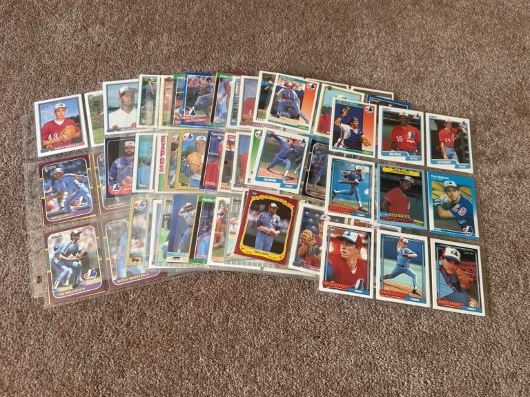 Montreal Expos Baseball Card Lot 80s 90s Raines Martinez Wallach