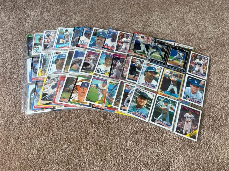 LA Dodgers Baseball Card Lot Valenzuela Hershiser Gibson + Vintage