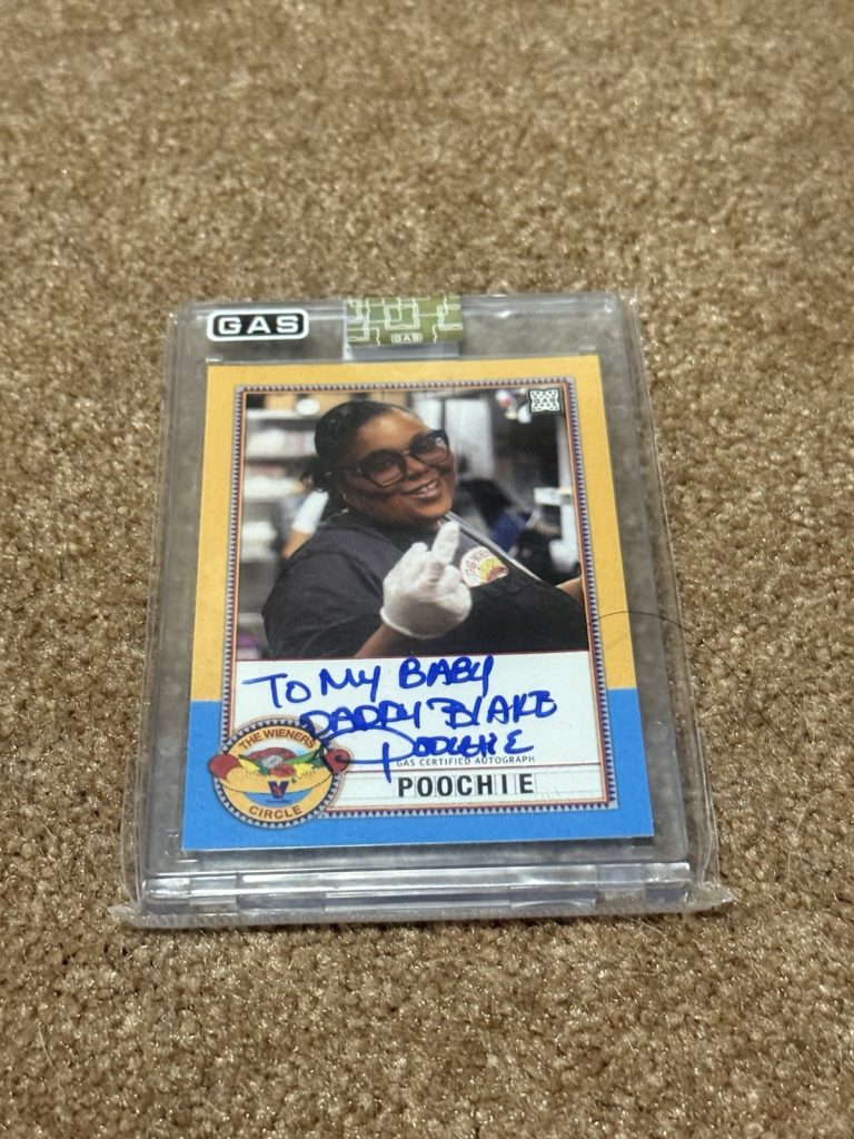 2023 GAS Poochie Auto Wiener’s Circle 33/100 Signed Autograph Card Rare