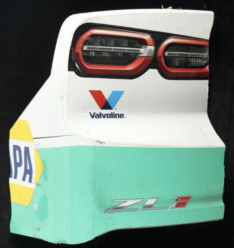 Chase Elliott 2024 Kansas Race-Used #9 UniFirst Bumper Piece HMS