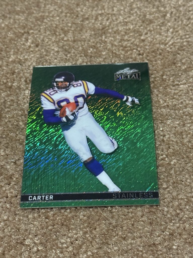 2026 Leaf Metal Stainless Cris Carter 1/1 SP Parallel Vikings HOF Insert