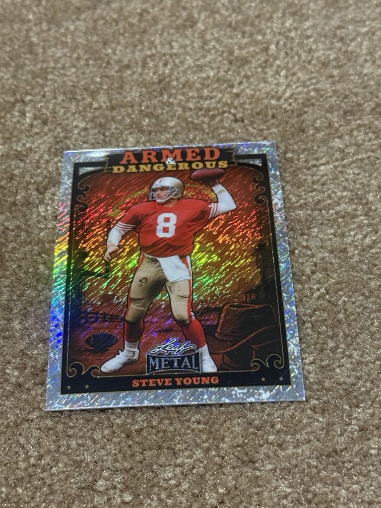 2026 Leaf Metal Armed & Dangerous Steve Young 1/1 Parallel SSP 49ers