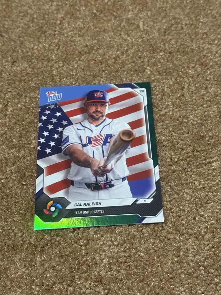 2026 Topps NOW Team USA WBC Cal Raleigh Green Parallel /99 Mariners SSP Rare RC