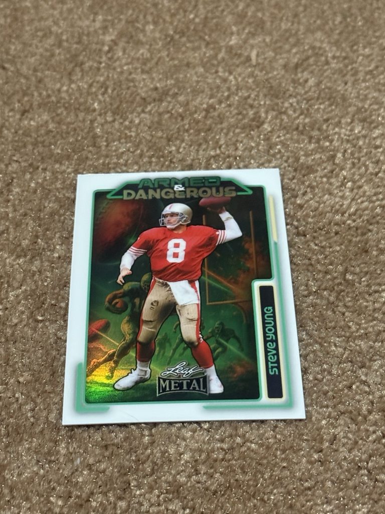 2026 Leaf Metal Armed & Dangerous Steve Young 1/1 Parallel SSP 49ers