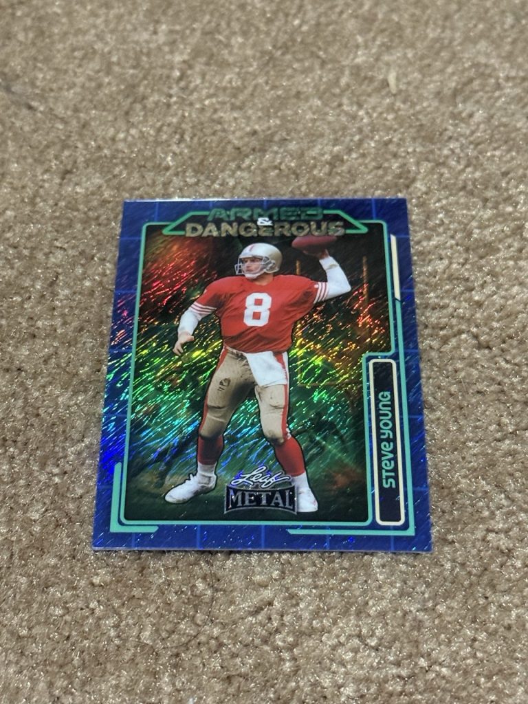 2026 Leaf Metal Armed & Dangerous Steve Young 1/1 Parallel SSP 49ers