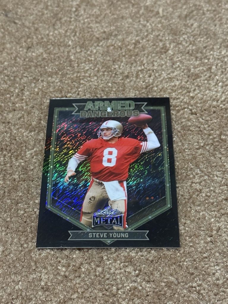 2026 Leaf Metal Armed & Dangerous Steve Young 1/1 Parallel SSP 49ers