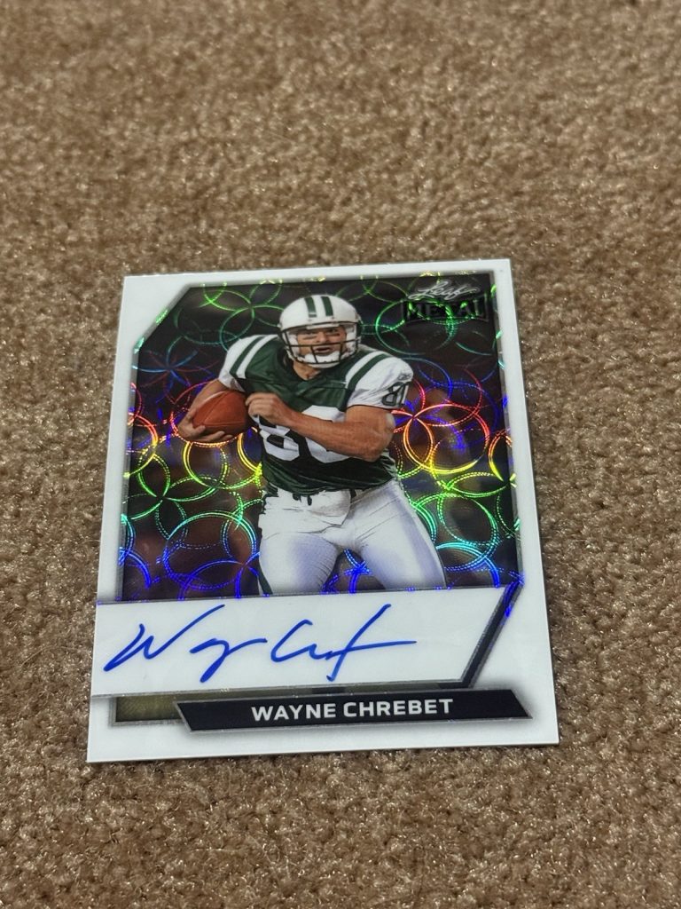 2026 Leaf Metal Wayne Chrebet Auto Parallel 2/7 New York Jets SP SSP