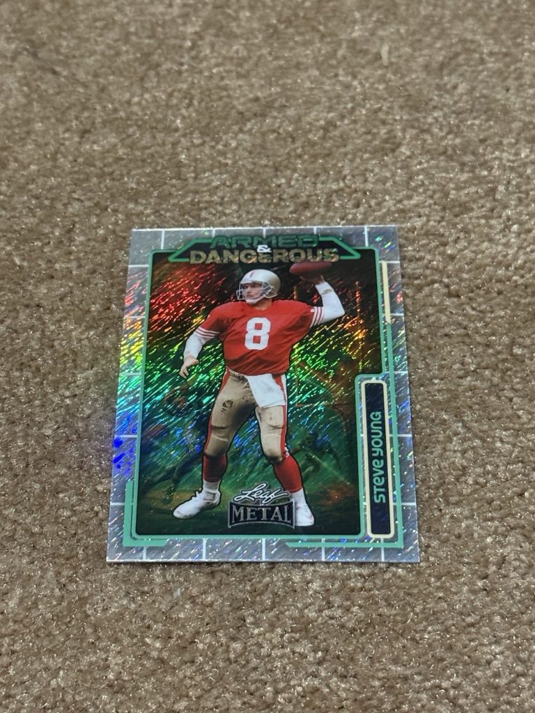 2026 Leaf Metal Armed & Dangerous Steve Young 1/1 Parallel SSP 49ers